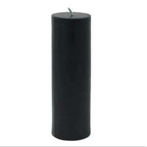 BULK Black Pillar Candles 2x6 - Qty 11